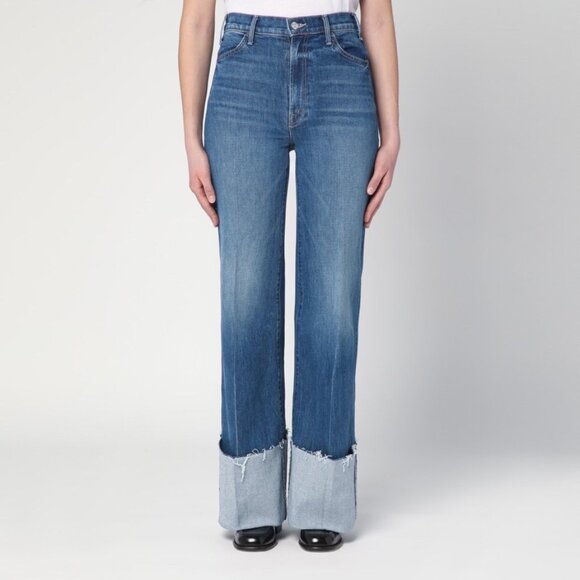 Mother Jeans The Hustler Roller Heel Cuff Frey Size 31 NWT - Picture 1 of 6